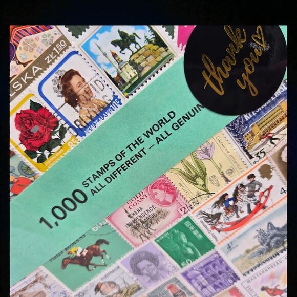 1000 Stamps of the World Vintage Starter Collection Worldwide Display Pack Gift - Picture 3 of 6